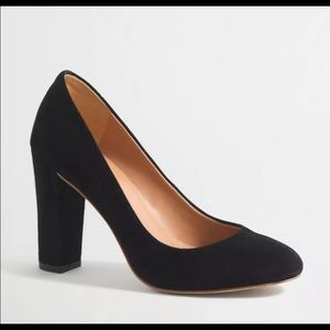J. Crew “Olive” Black Suede Pumps